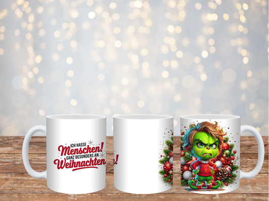 Ich Hasse Menschen Weihnachten Tasse Junge