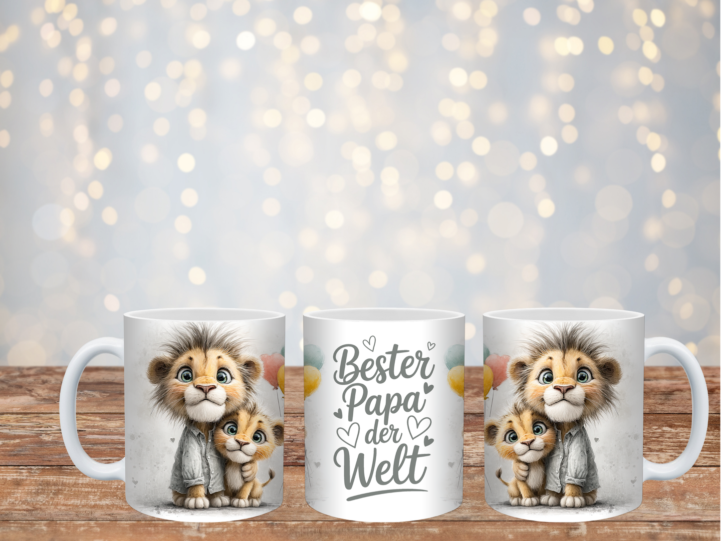 Papa Löwe Tasse