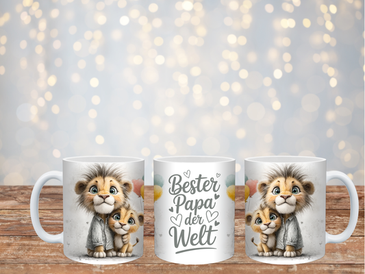 Papa Löwe Tasse