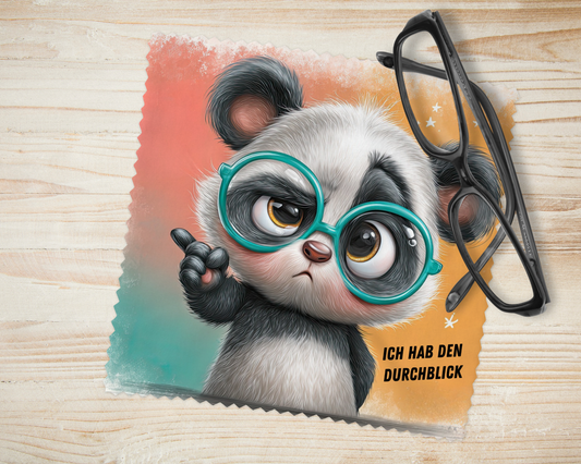 Brillenputztuch Panda
