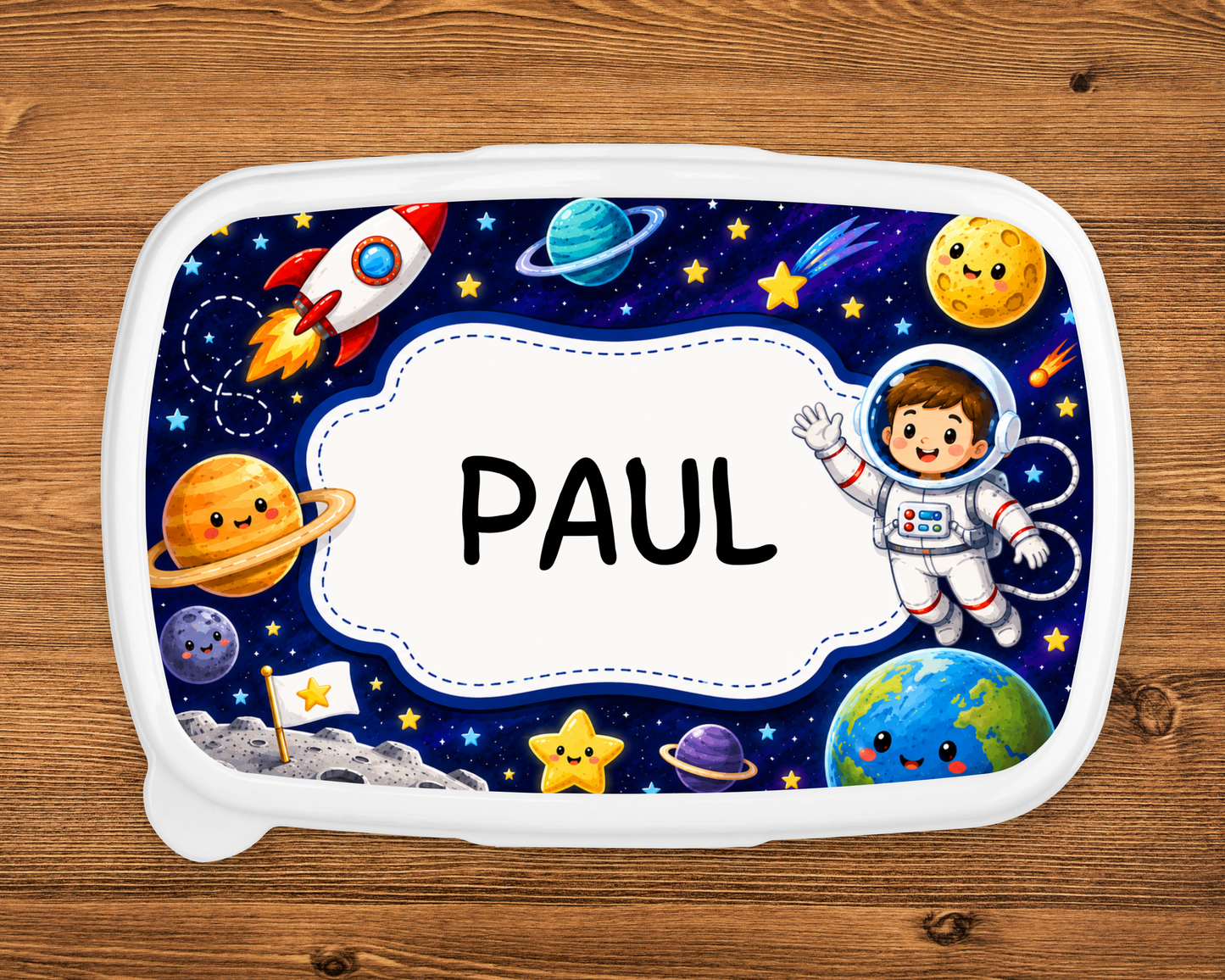 Lunchbox Weltall Personalisiert