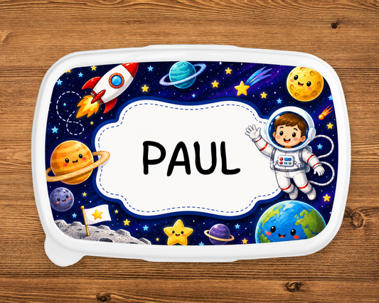 Lunchbox Weltall Personalisiert