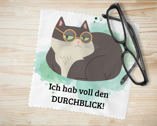 Brillenputztuch Katze