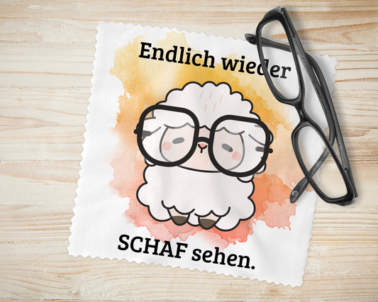 Brillenputztuch Schaf 2