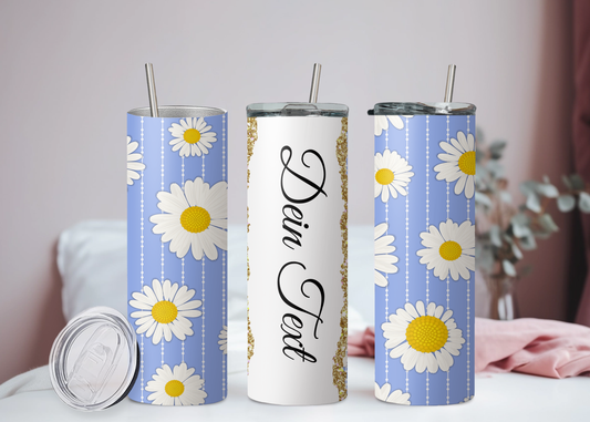 Eigener Text Becher Gänseblümchen 2