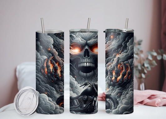 Totenkopf Motorrad Becher