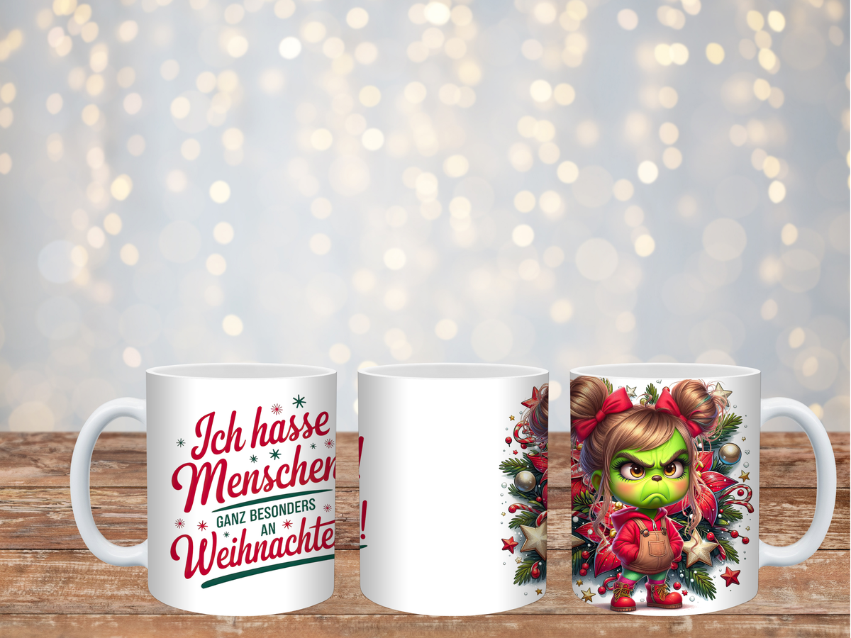 Ich Hasse Menschen Weihnachten Tasse Mädchen