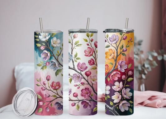 Abstrakte Blumen Becher