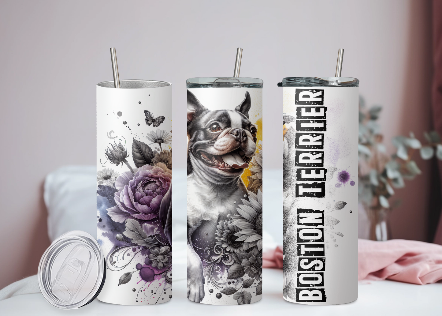 Boston Terrier Becher