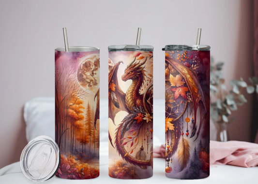 Drache Herbst Traumfänger Becher