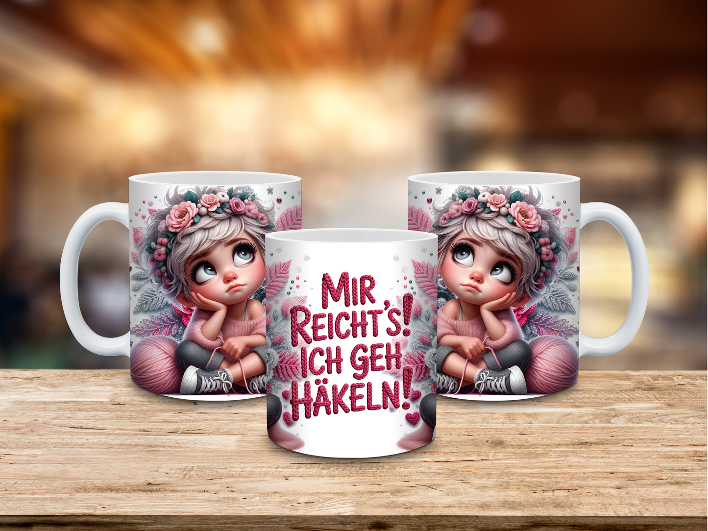 Tasse Häkeln 2 330ml