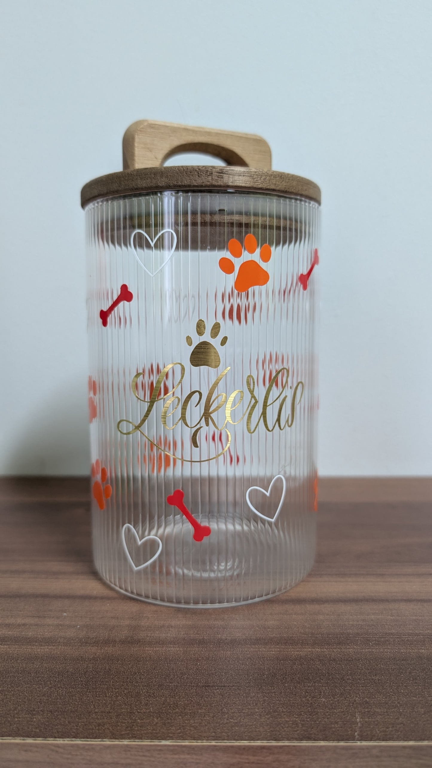 Leckerliglas 900ml Rot