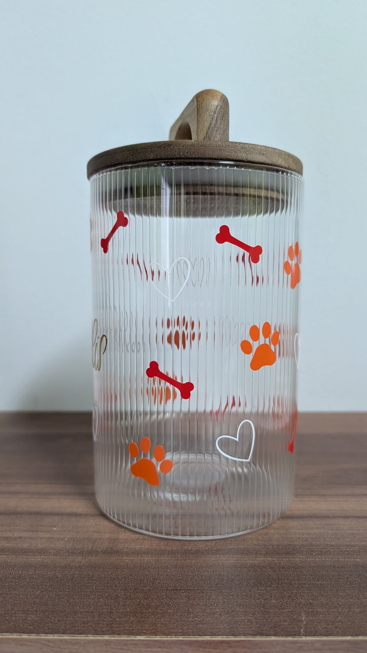 Leckerliglas 900ml Rot
