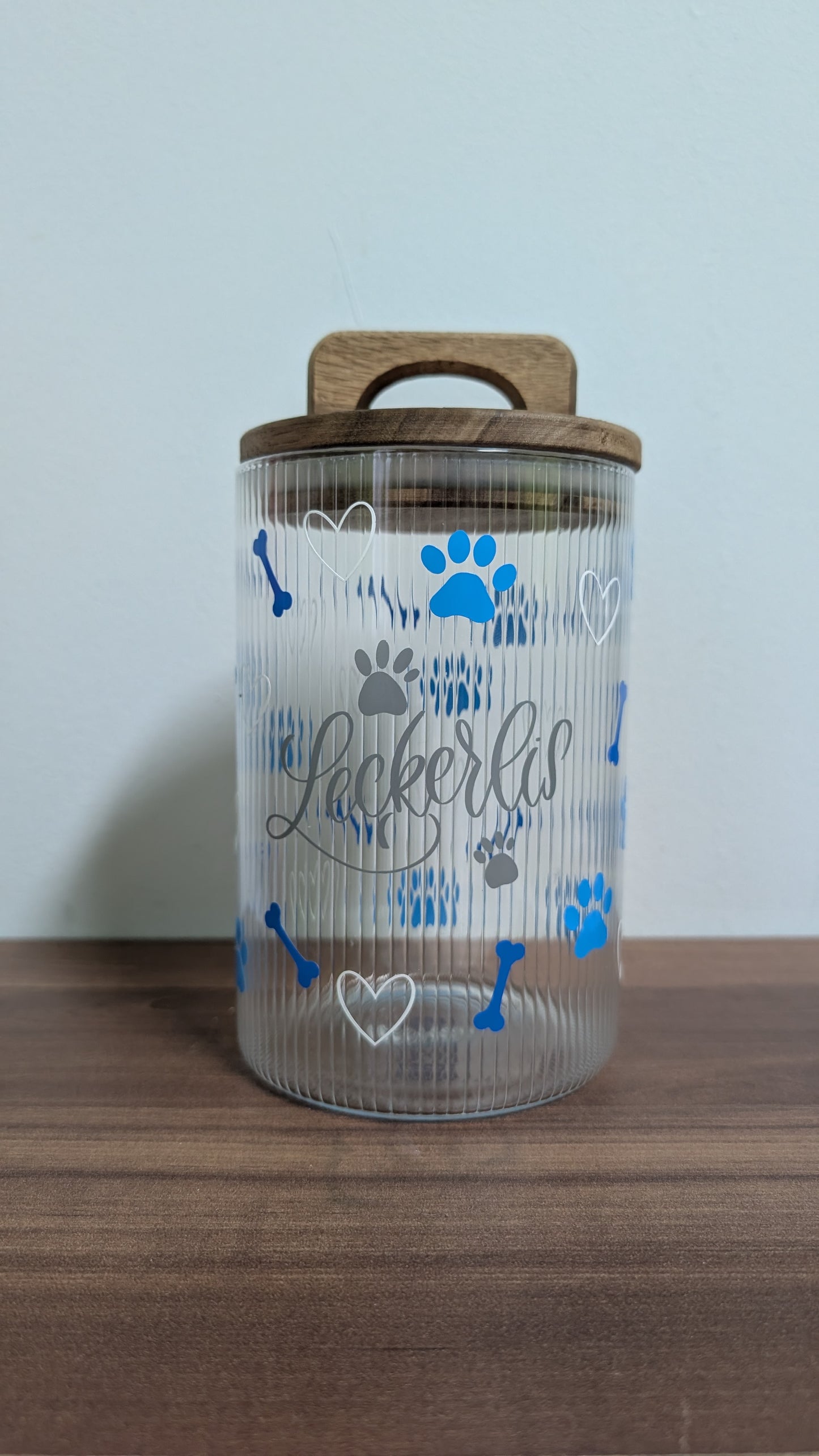 Leckerliglas 900ml Blau
