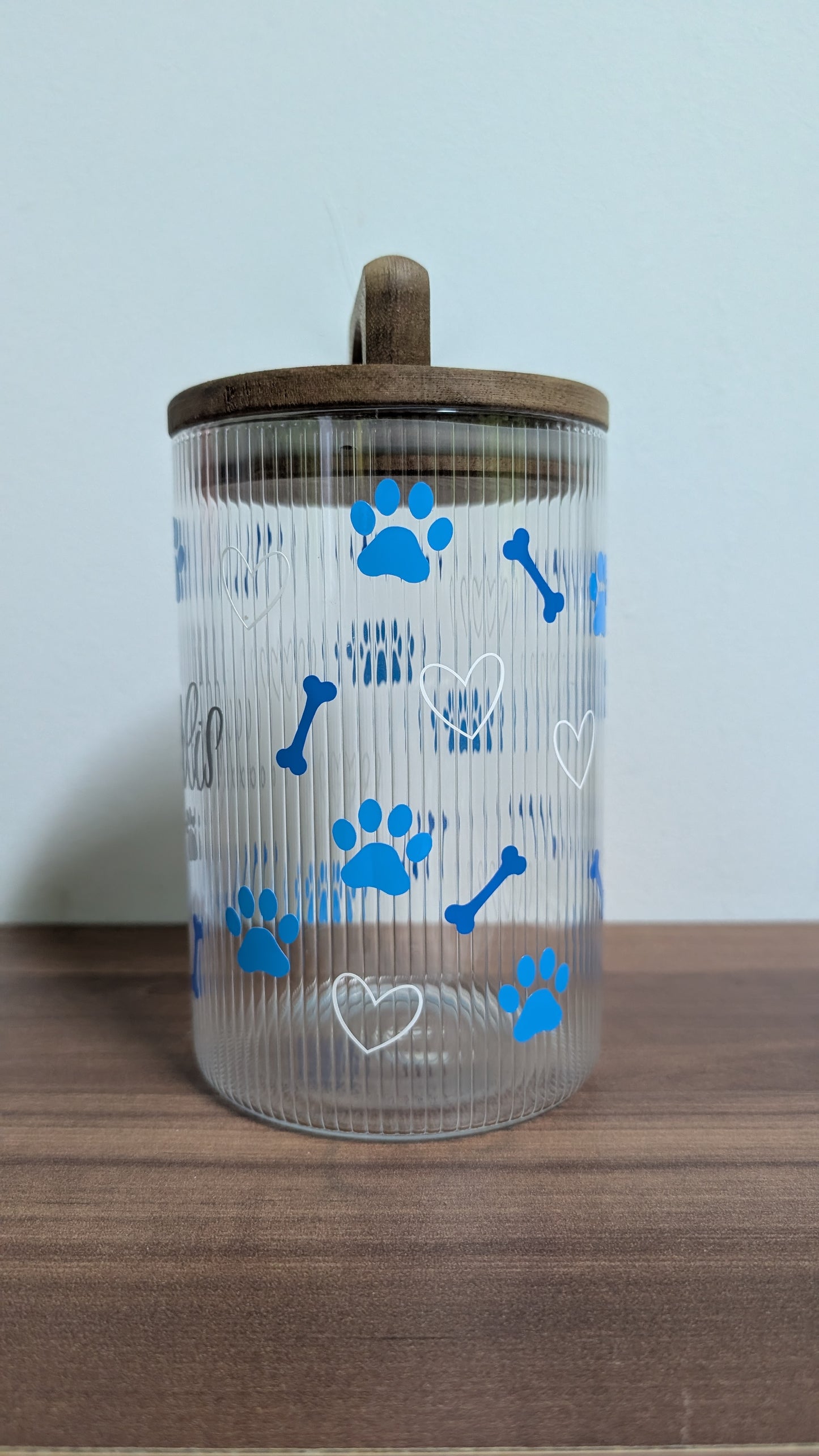 Leckerliglas 900ml Blau