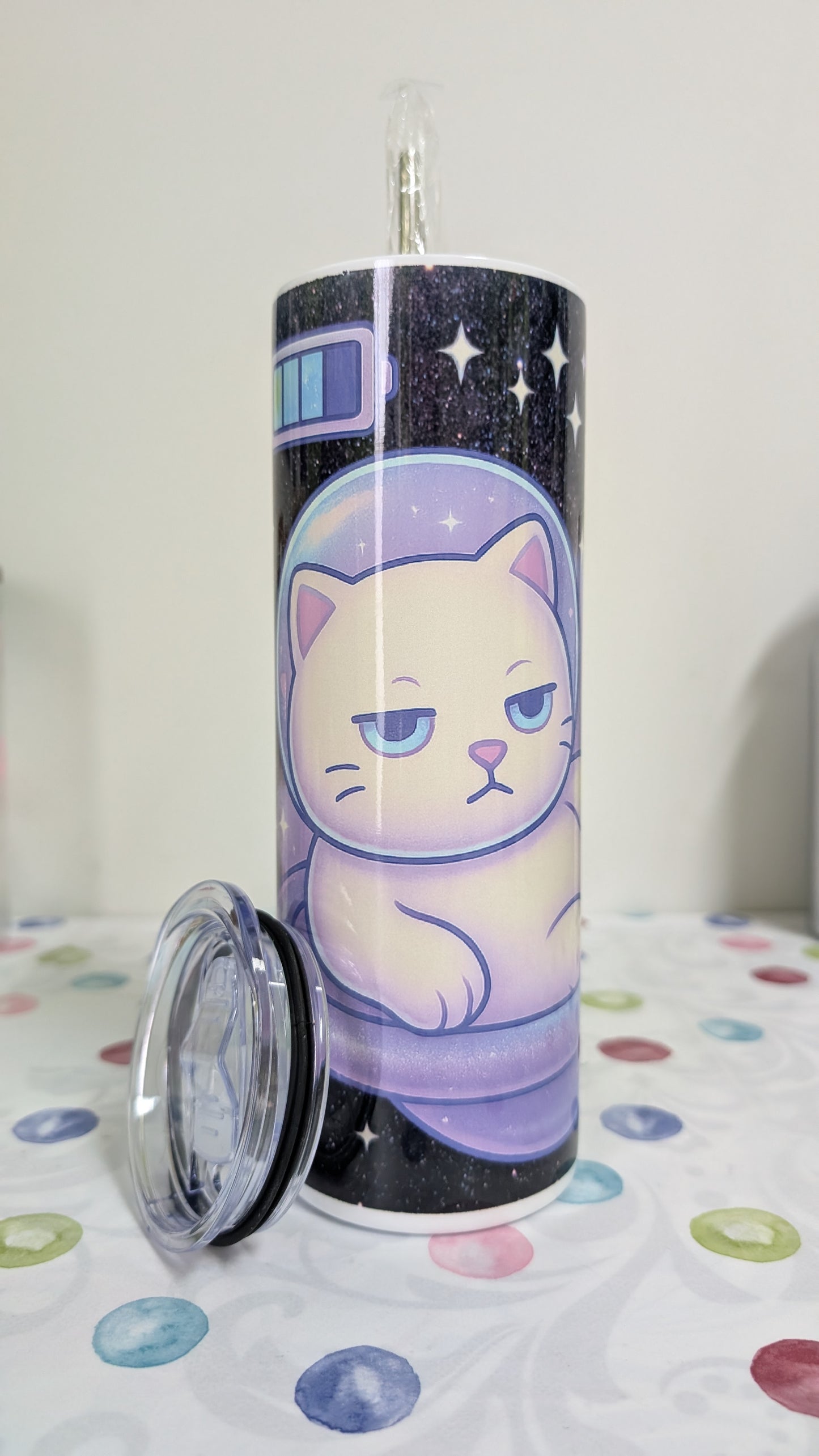 Tumblerbecher Space Katze B-Ware