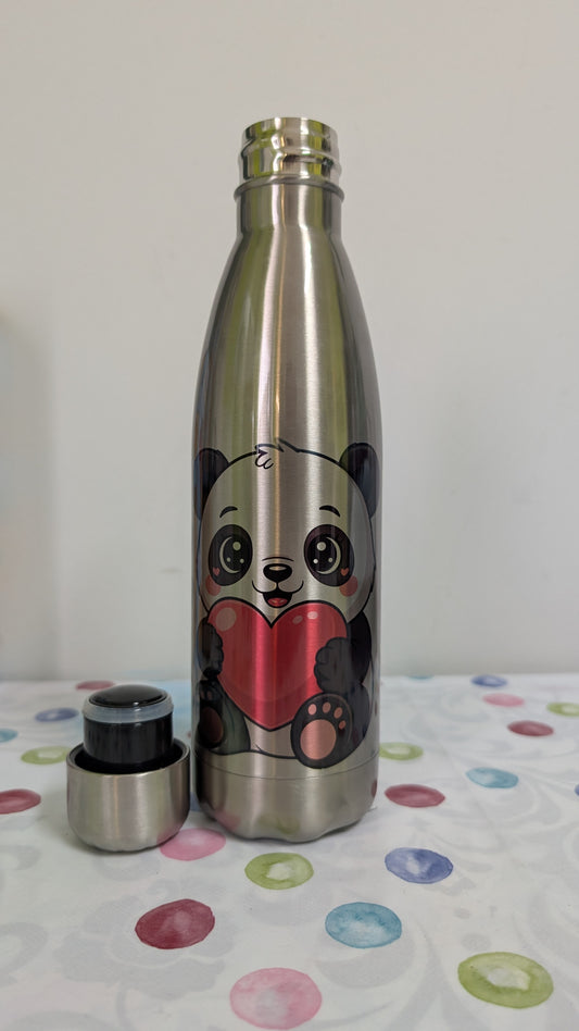 Edelstahlflasche Panda 500ml