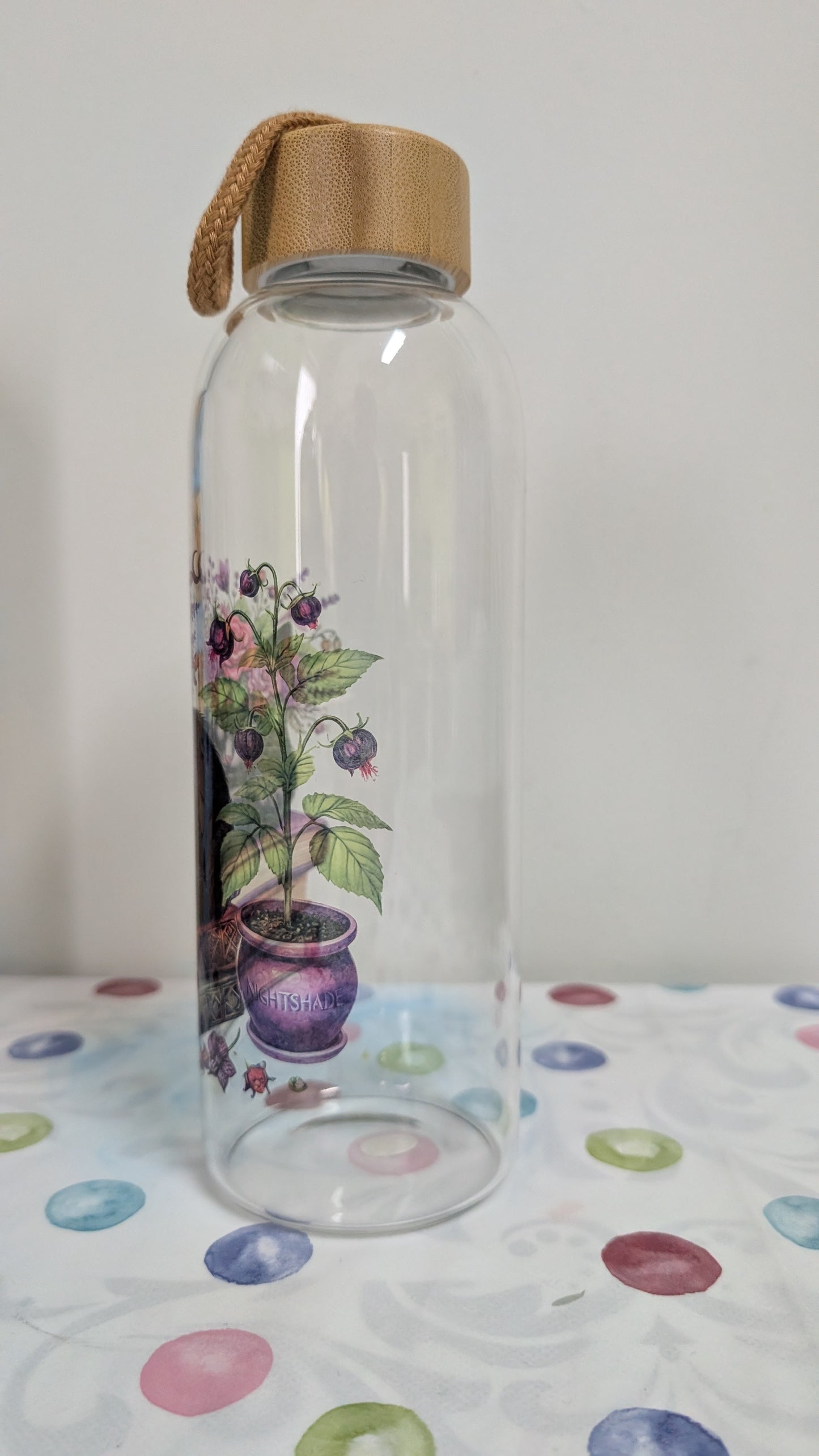 Glasflasche Katze 500ml