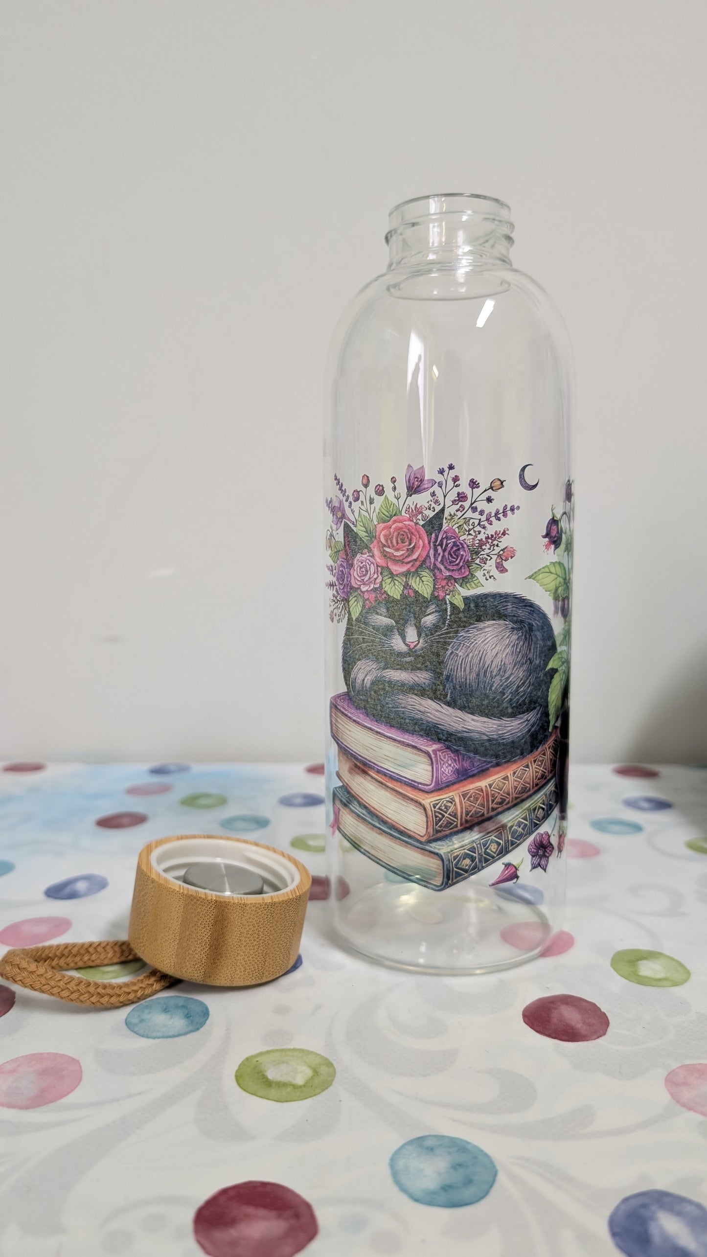 Glasflasche Katze 500ml