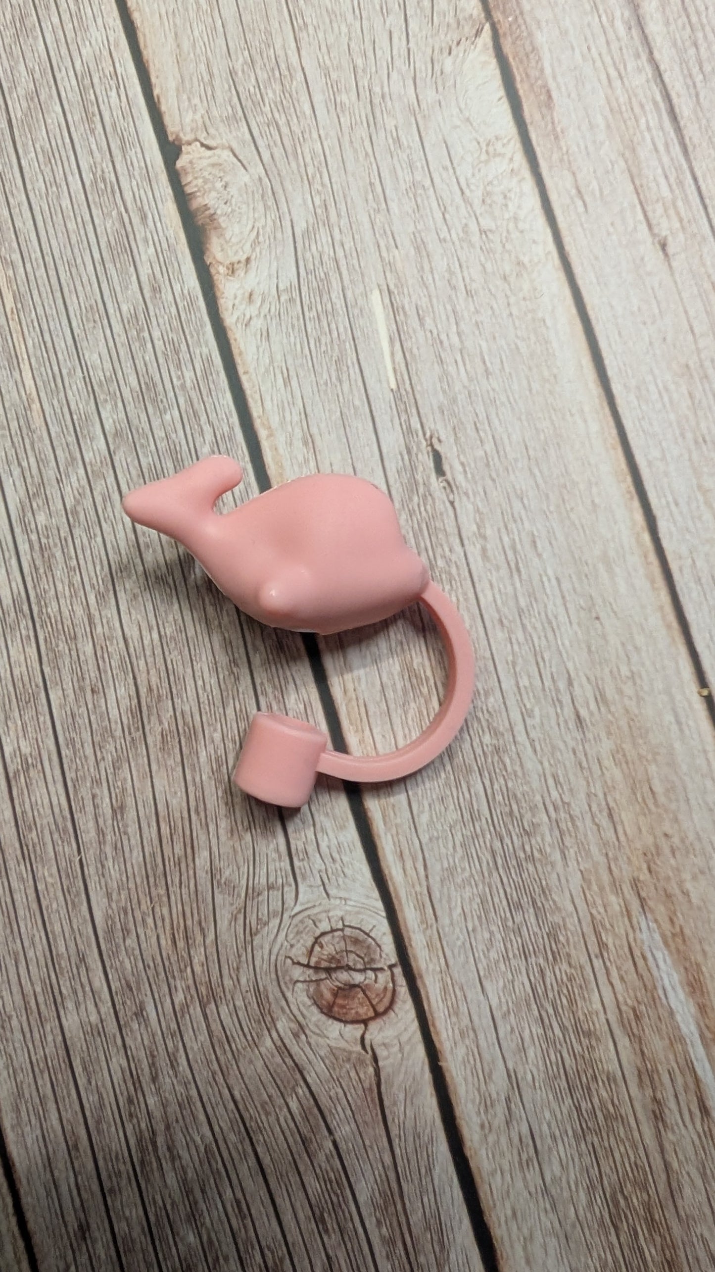 Strohhalmtopper Delfin Rosa