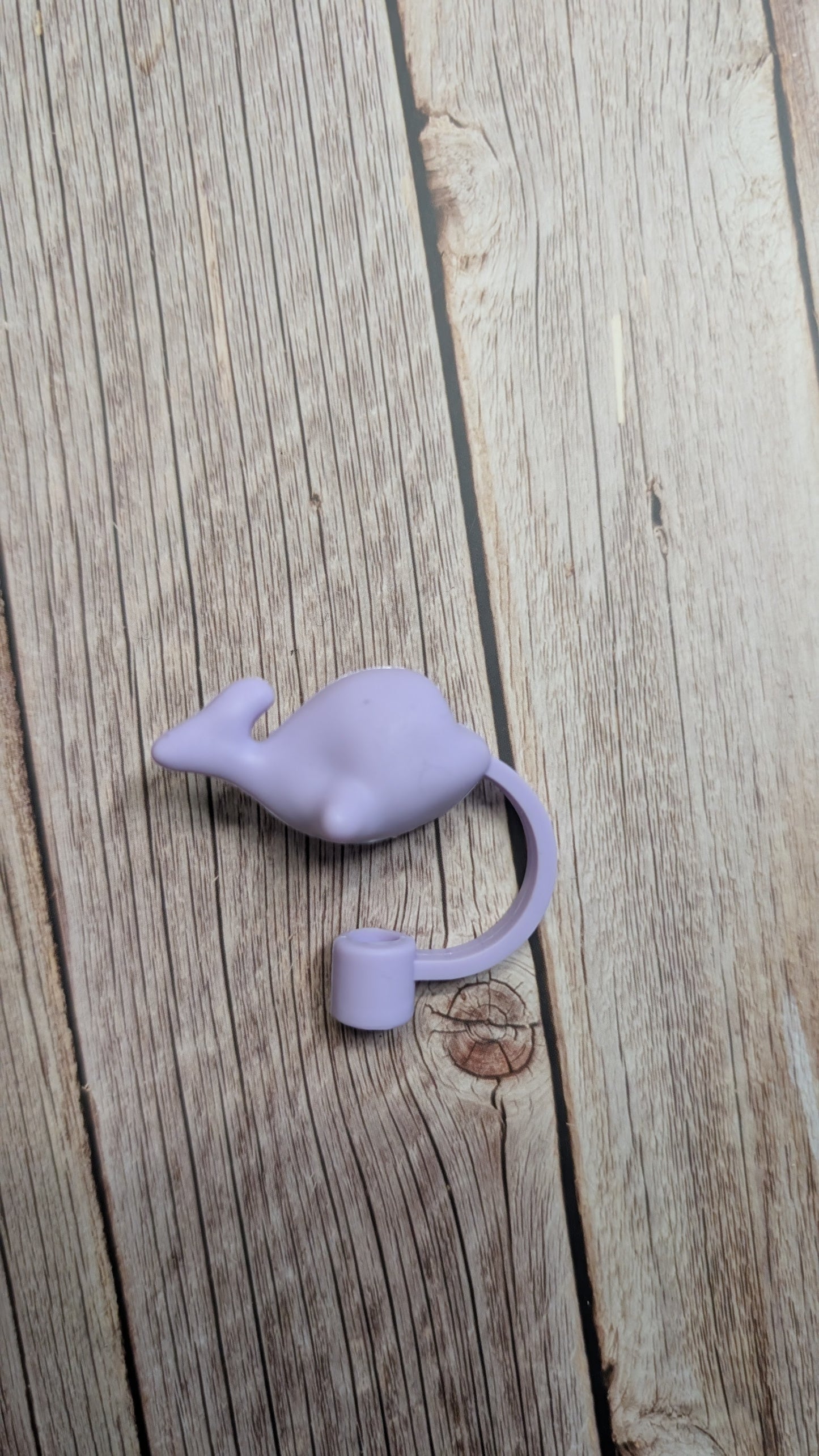 Strohhalmtopper Delfin Lila