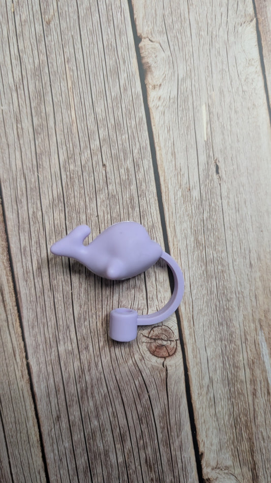 Strohhalmtopper Delfin Lila