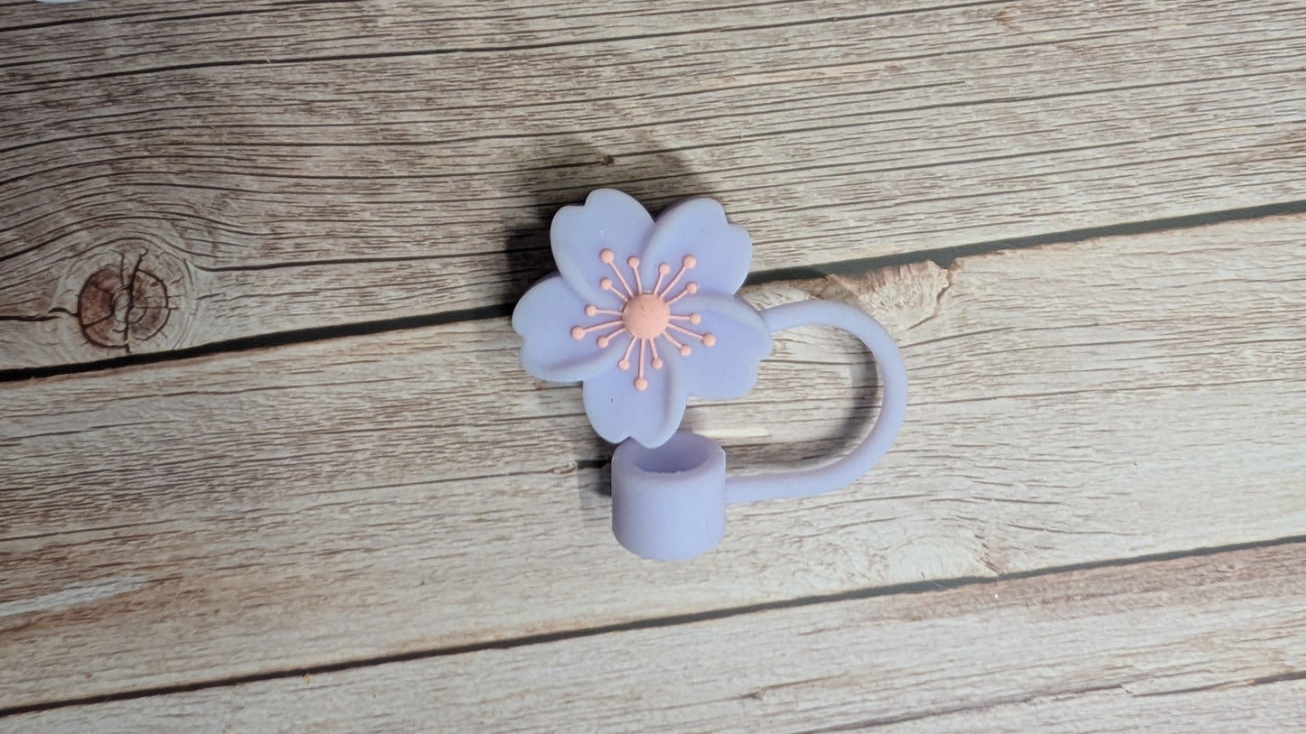 Strohhalmtopper Sakura Lila