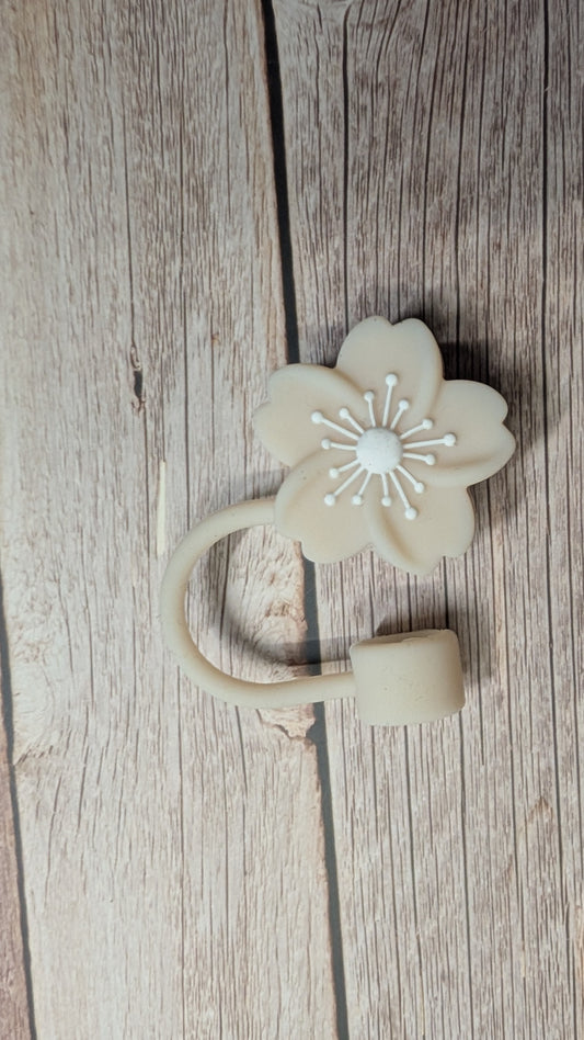 Strohhalmtopper Sakura Beige