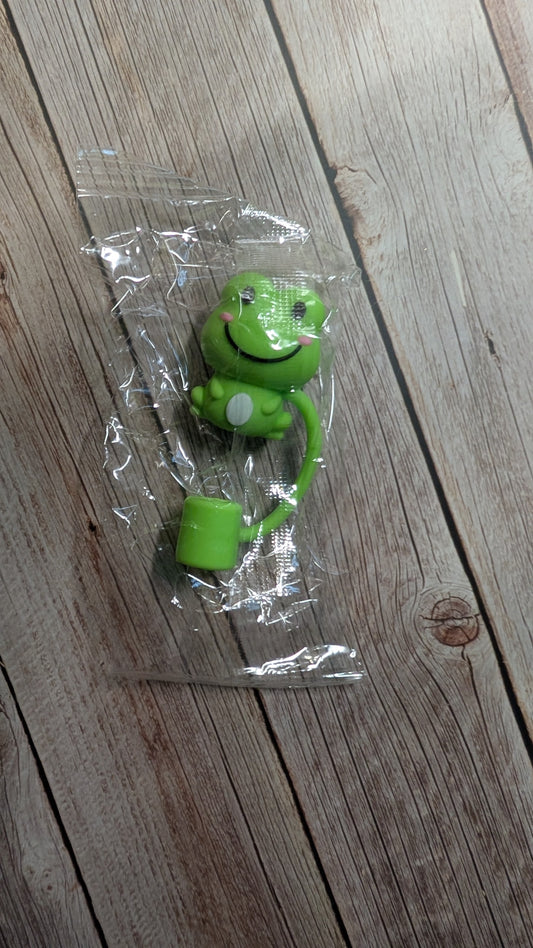 Strohhalmtopper Frosch