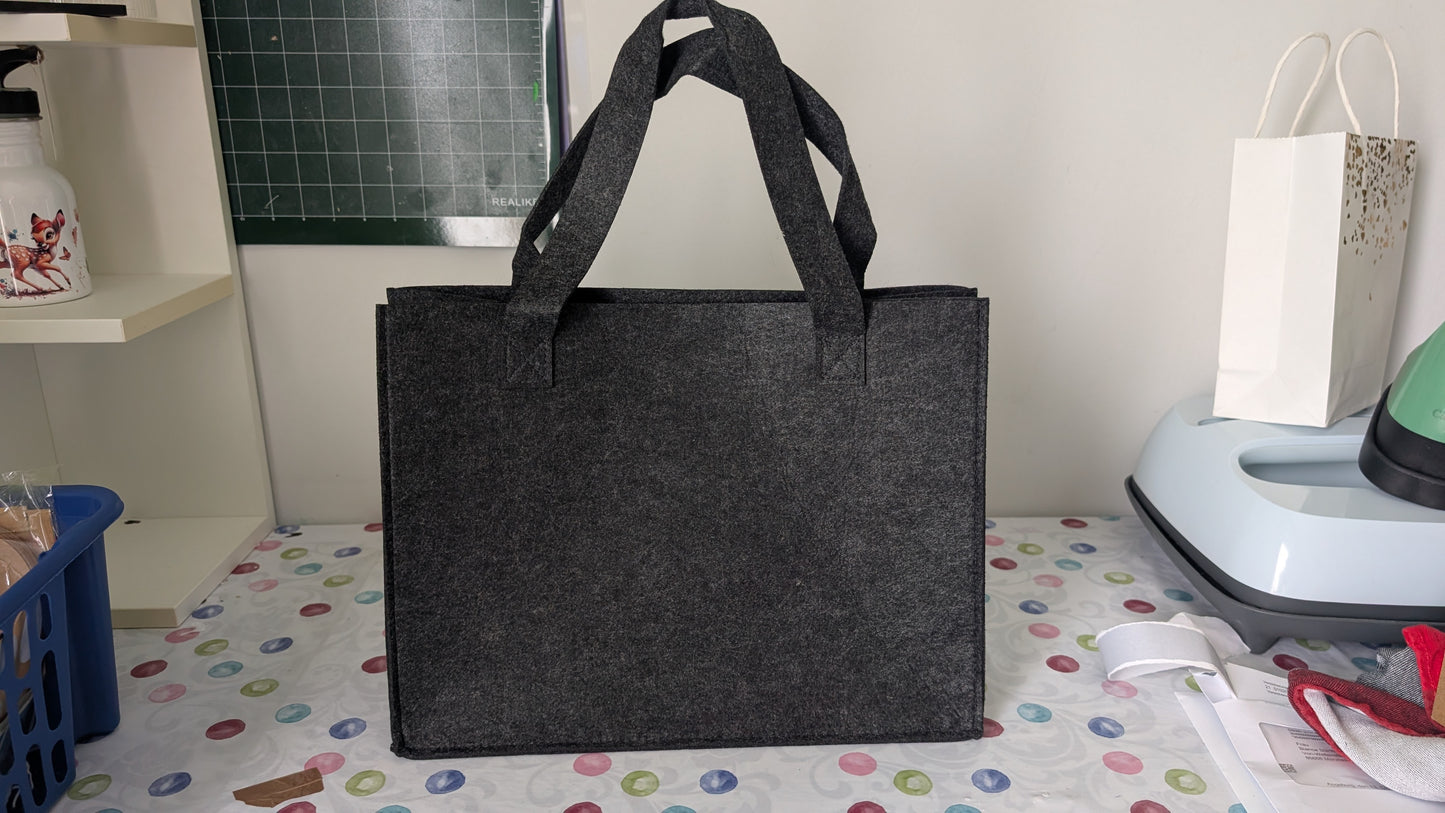 Filztasche Dunkelgrau 3