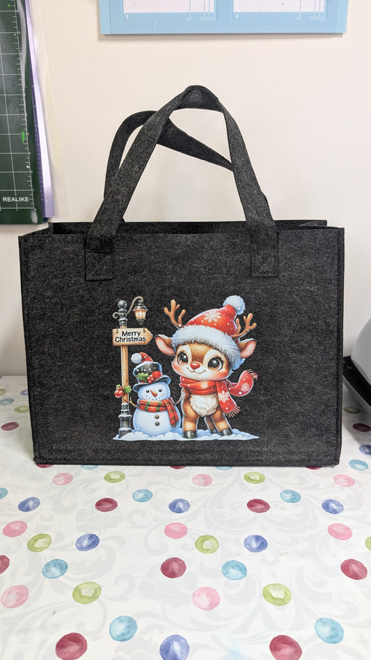 Filztasche Wintermotiv
