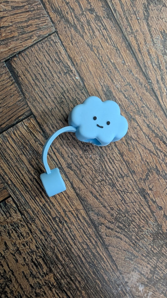 Strohhalmtopper Wolke Blau