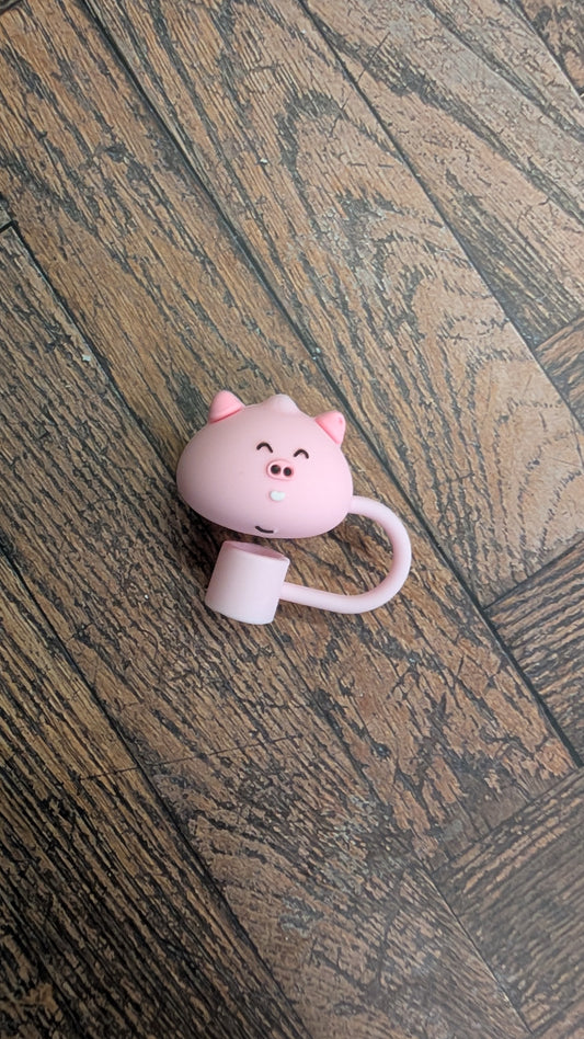 Strohhalmtopper Schweinchen