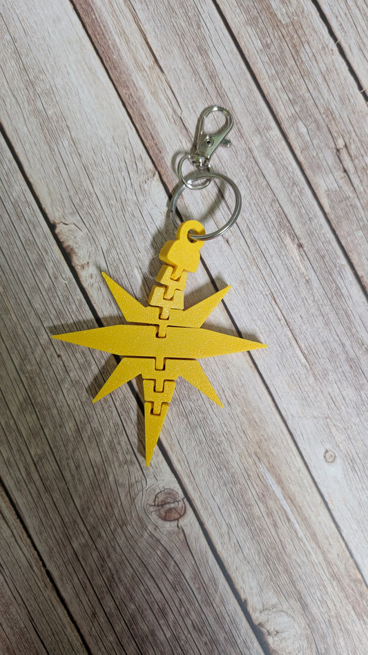Schlüsselanhänger Flexi Stern