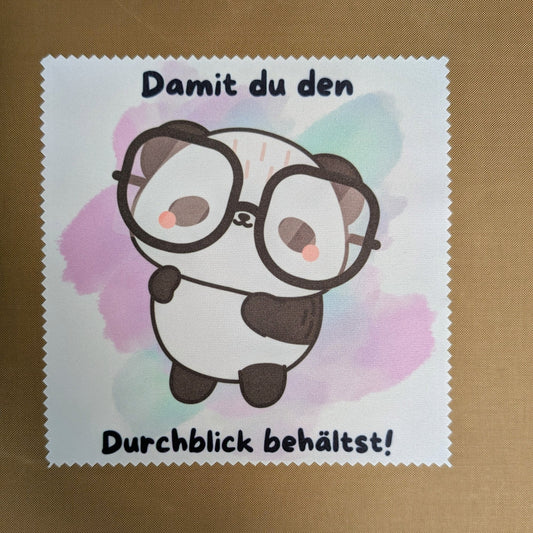 Brillenputztuch Panda