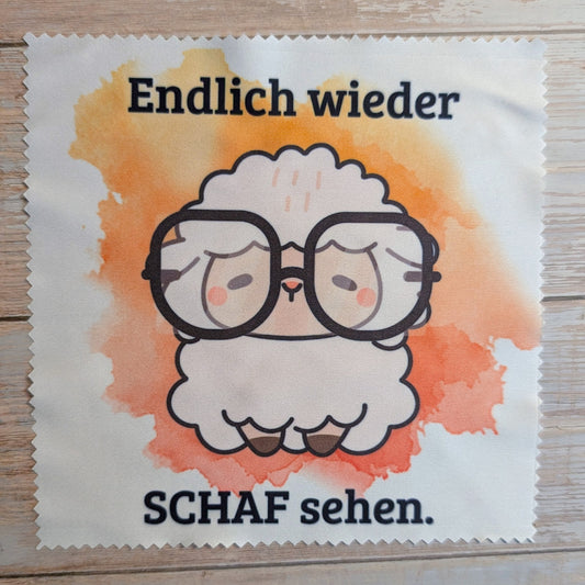Brillenputztuch Schaf