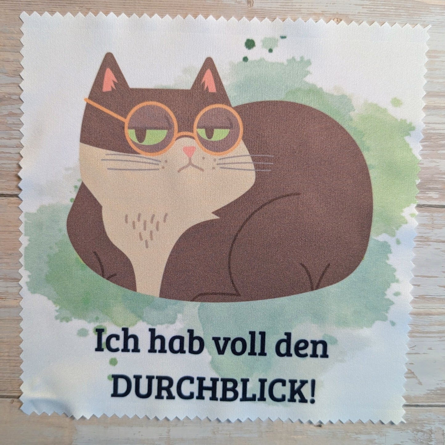 Brillenputztuch Katze