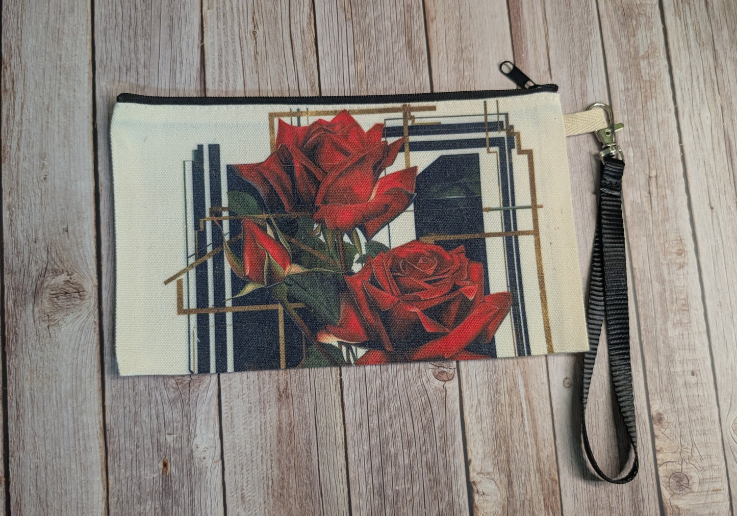 Rosen Canvas Tasche