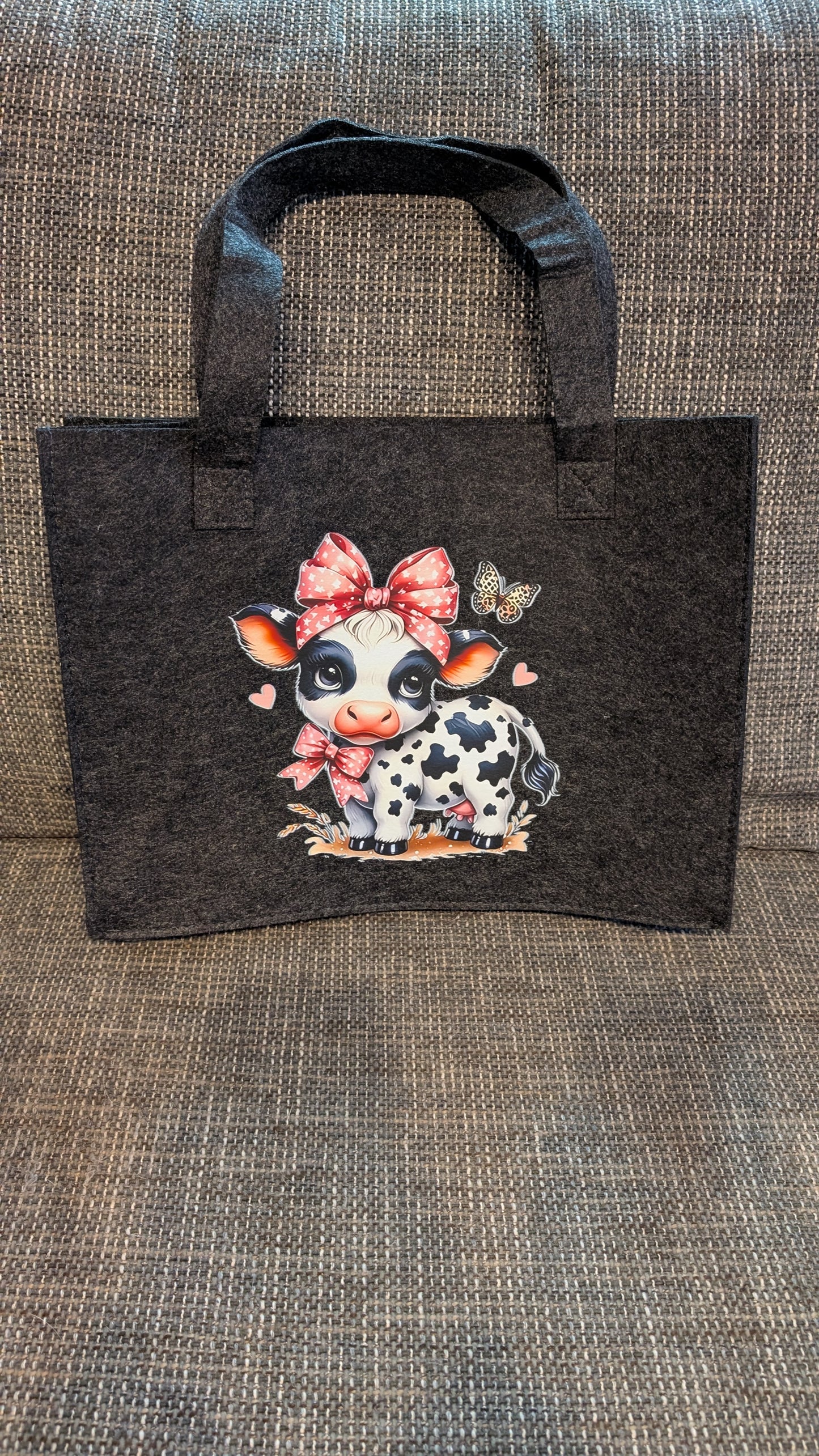 Kuh Filztasche