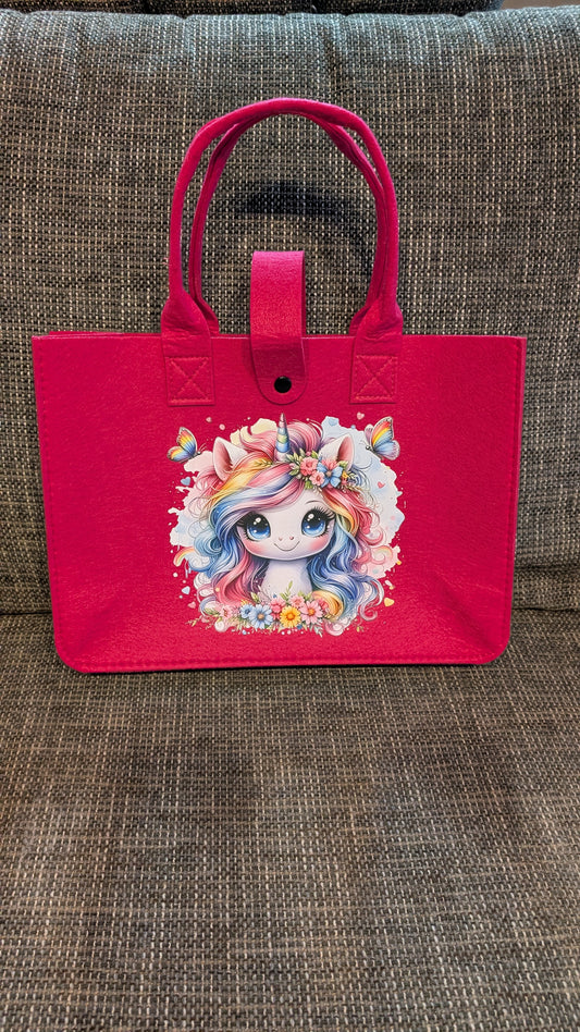 Einhorn Filztasche