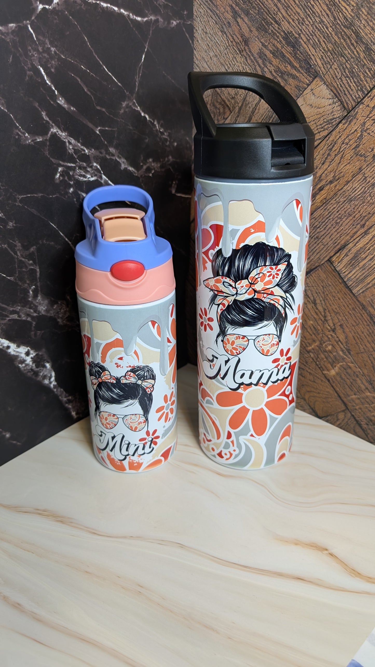 Trinkflaschenset Mama & Mini