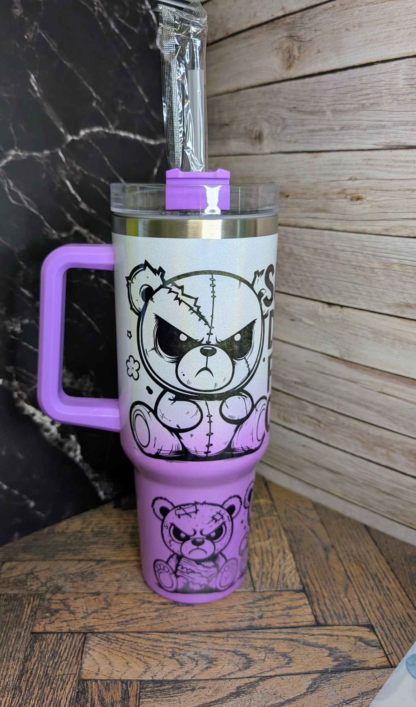40OZ Tumbler Angry Teddy B-Ware