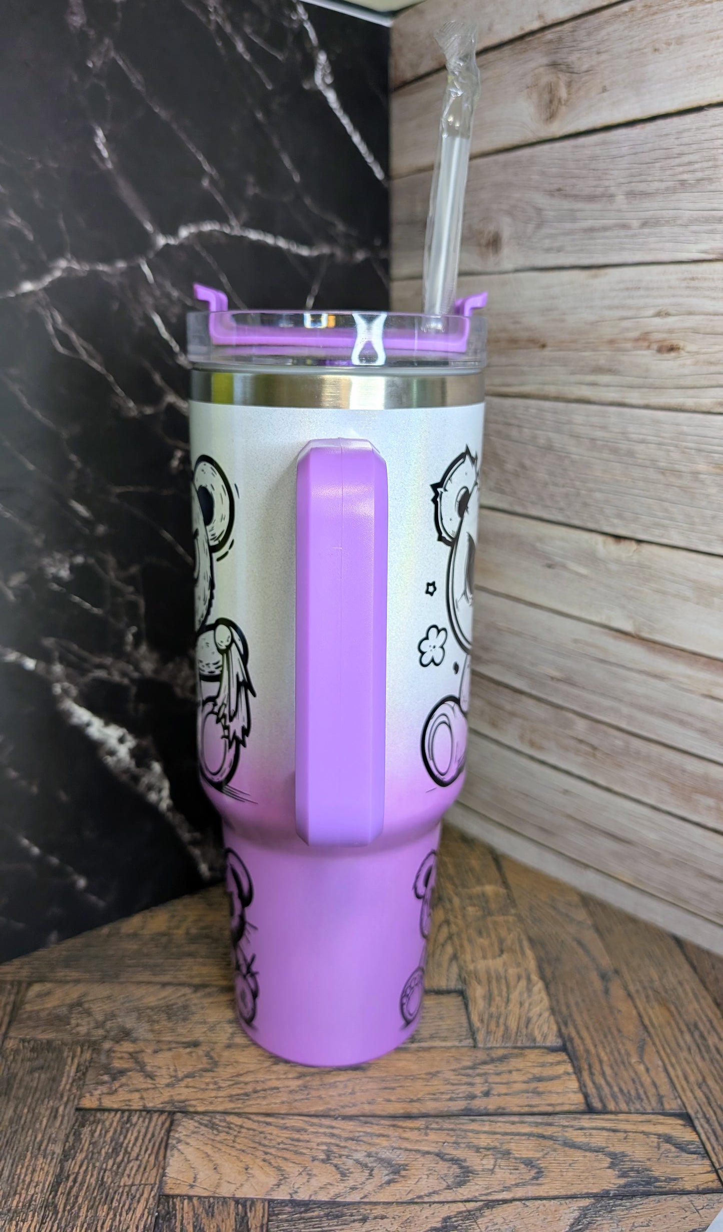 40OZ Tumbler Angry Teddy B-Ware