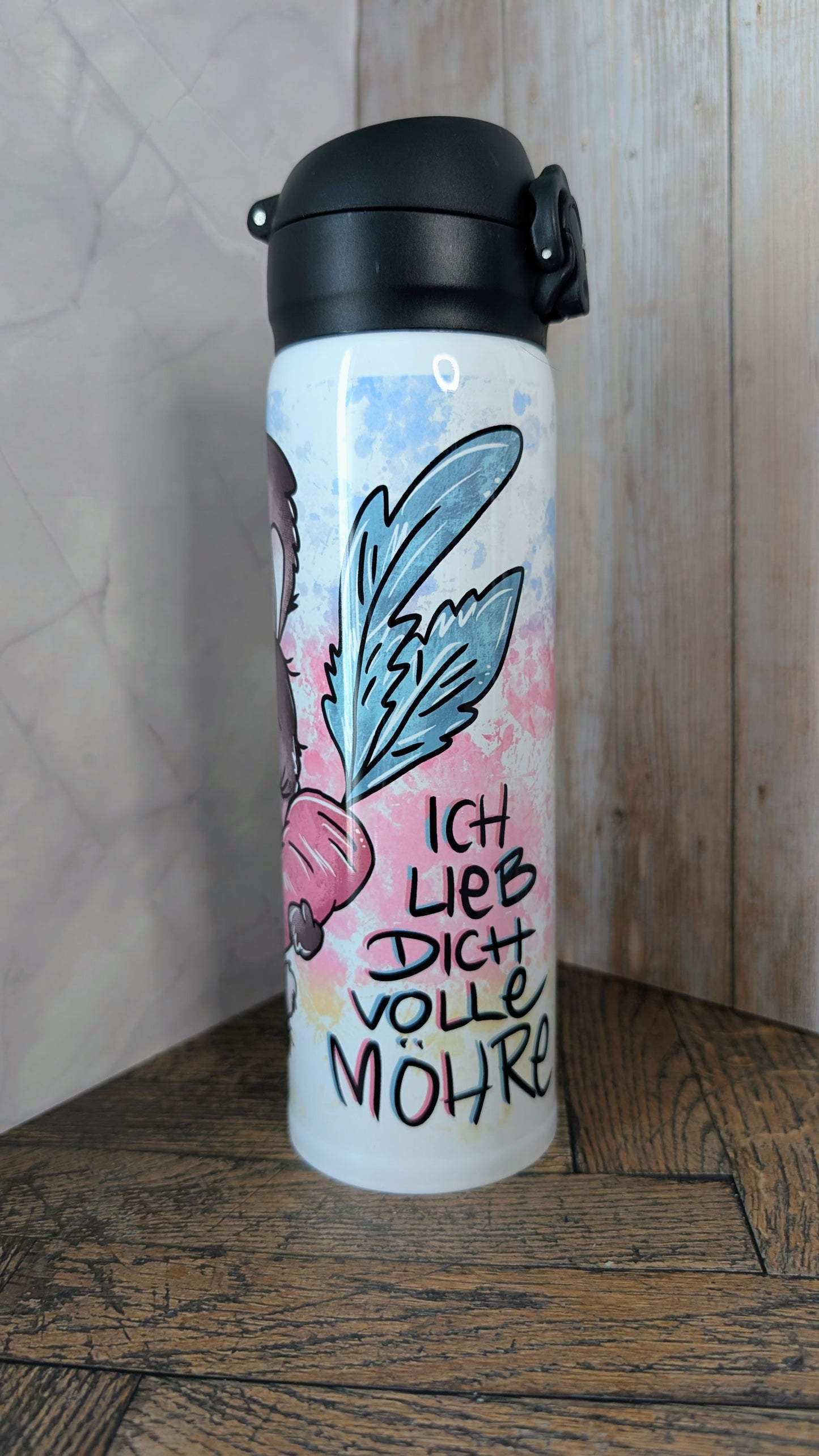 Thermosflasche Ich Lieb Dich Hasi