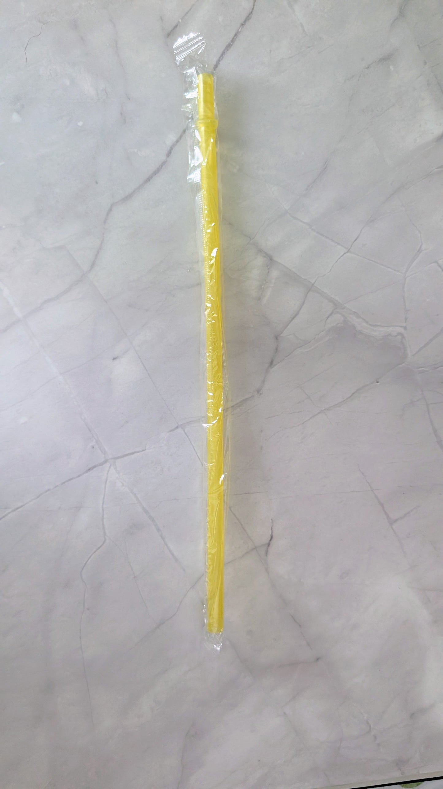 Strohhalm Plastik Gelb