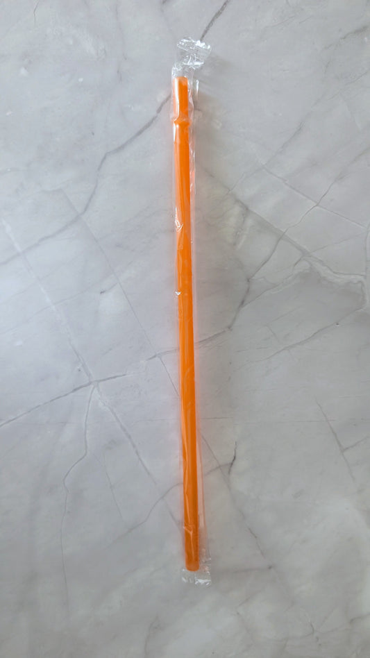 Strohhalm Plastik Orange