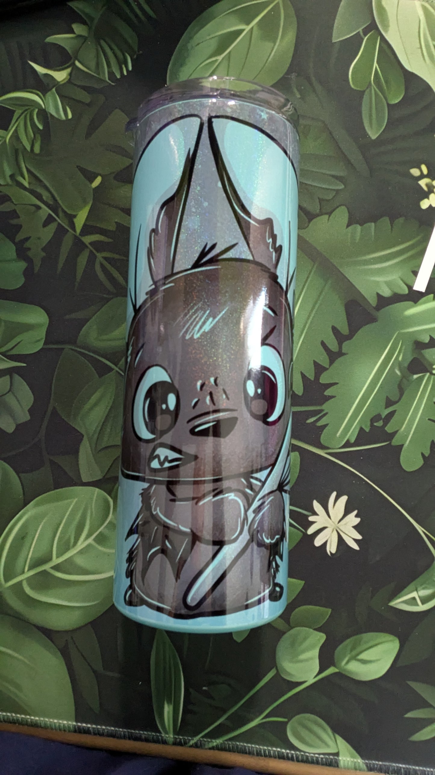 Tumbler Shiny Blau Idiotenvolltreffer Schnubbirella