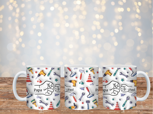 Papa Tasse Bis zu 6 Namen