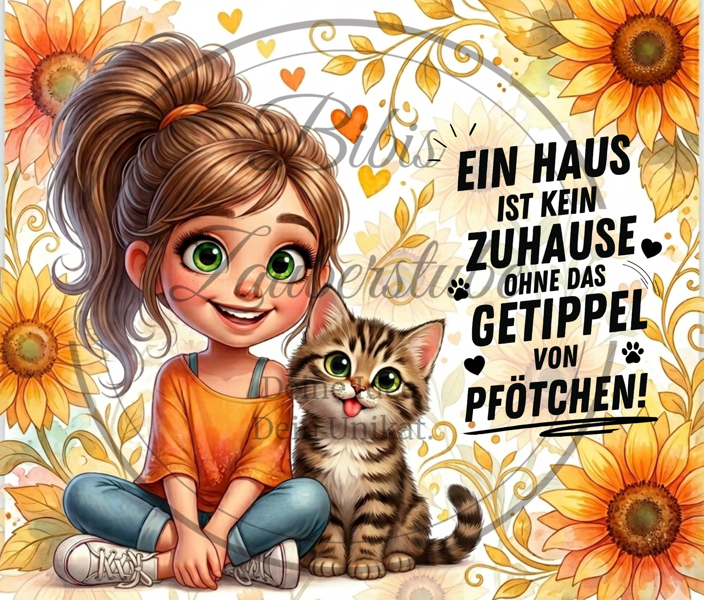 Getippel Katze Becher